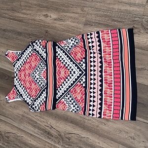 Vince Canuto Size 14 above the knee casual fun dress. Colors are beautiful.